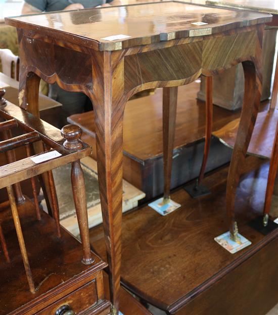 Marquetry side table